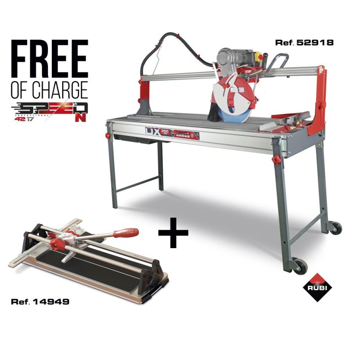 Rubi DX-350-N 1300 58" Laser & Level Tile Saw