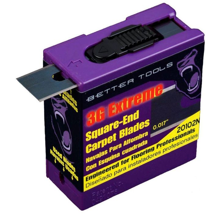 Better Tools 20102N Square End Carpet Blades (100 Pack)