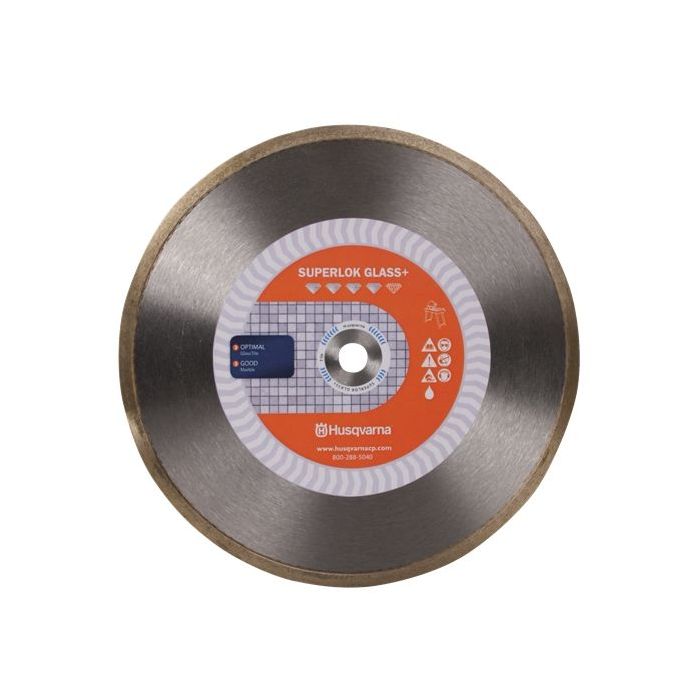 Husqvarna Superlok Glass + 10" Premium Diamond Blade