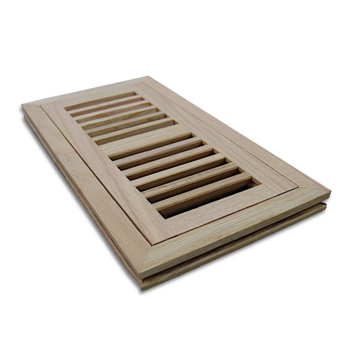 MBS Signature 4" x 12" Red Oak Flush Mount Floor Vent w/Damper