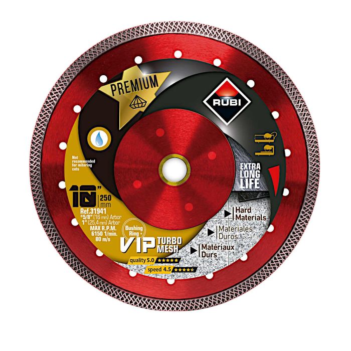Rubi VIP Turbo Mesh Diamond Blades (3 1/4" - 12")