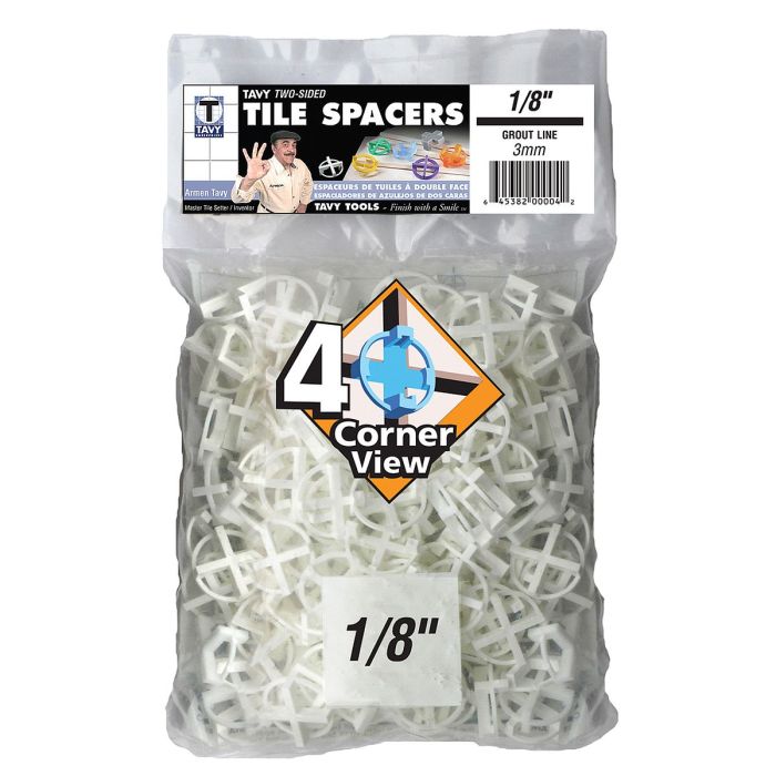 Tavy 1/8" White Tile Spacers (100/bag)
