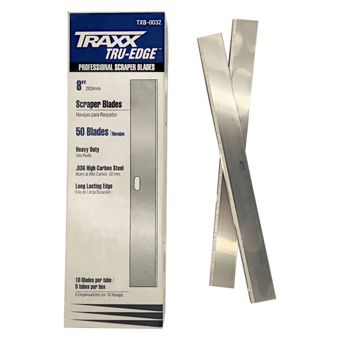 Traxx TXB-0032 8" HD Floor Scraper Blades (10 Pack)