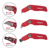 ROBERTS 10-216 3-in-1 Carpet, Vinyl and Utility Knife
