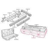 Roberts 10-230-40 Empty Stretcher Case with Wheels