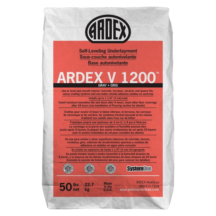 Ardex V 1200 Self-Leveling Underlayment, 50 lb. Bag