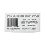 Crain 148 Edge Binding Staples
