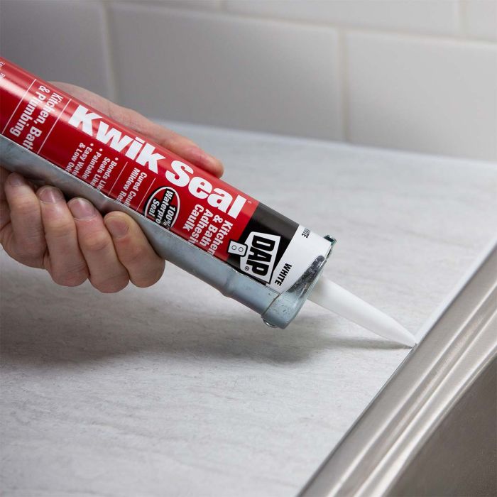 DAP Kwik Seal 5.5 oz. Kitchen & Bath Adhesive Caulk