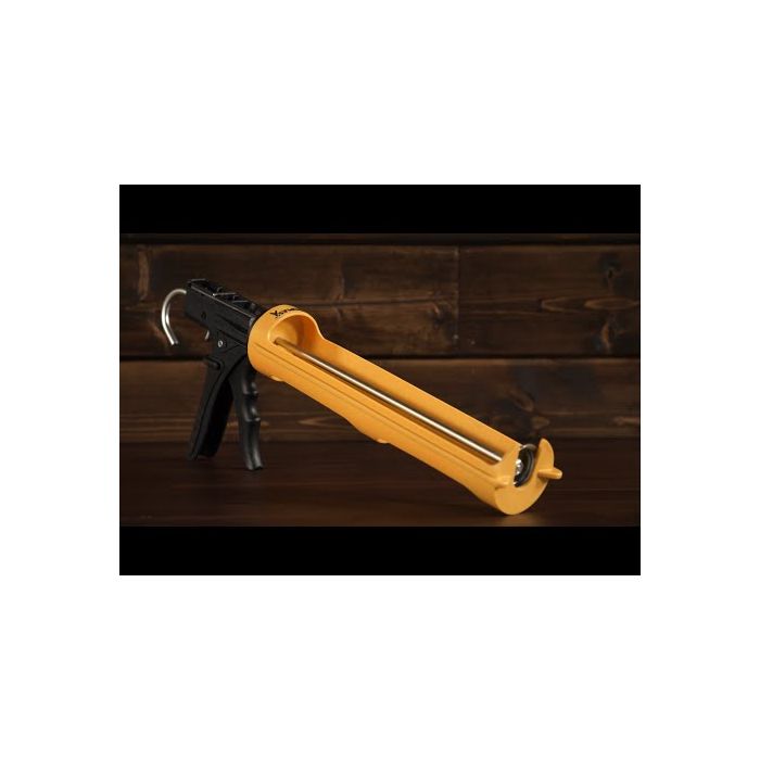 Dripless 29oz Composite Rotating Barrel Industrial Caulk Gun w/18:1 Thrust Ratio
