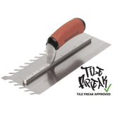 Marshalltown 11" x 4-1/2" LayFlat Notched Trowel
