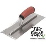 Marshalltown 11" x 4-1/2" LayFlat Notched Trowel
