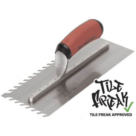 Marshalltown 11" x 4-1/2" LayFlat Notched Trowel