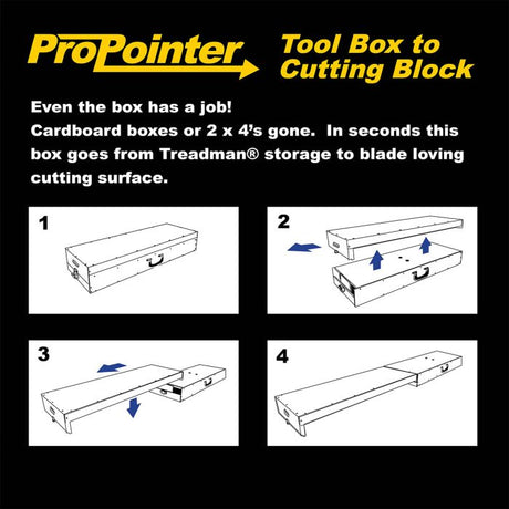 ProKnee Standard Treadman with Tool Box/Cutting Block
