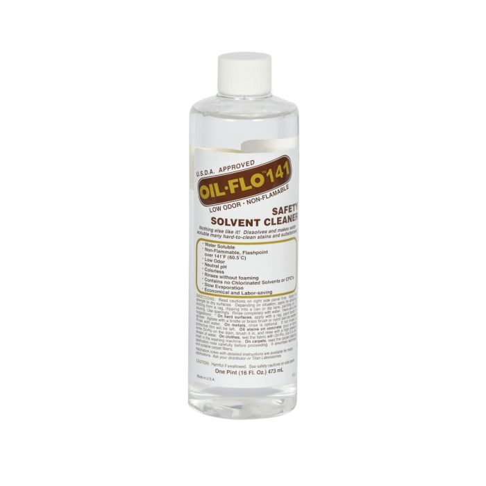 Oil-Flo 141 Safety Solvent Cleaner, Pint Bottle