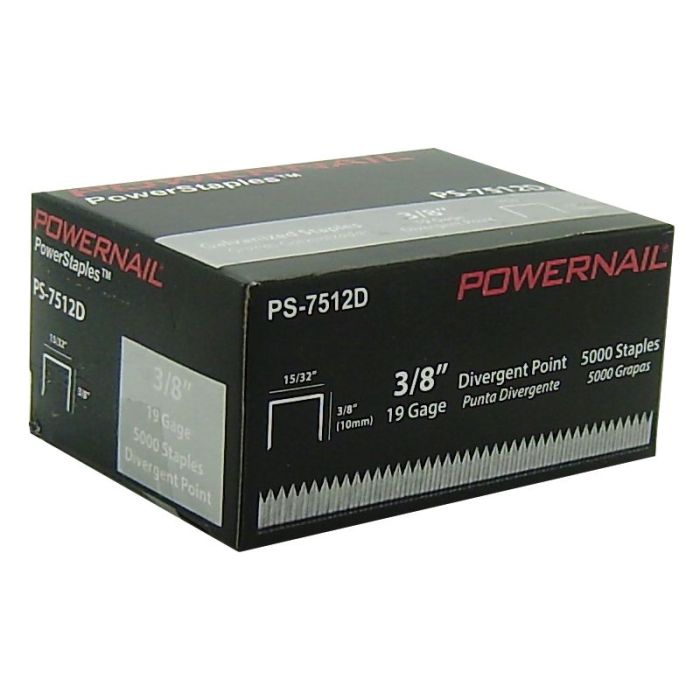 Powernail 7512D 3/8" Carpet Pad Staples (5,000/box)