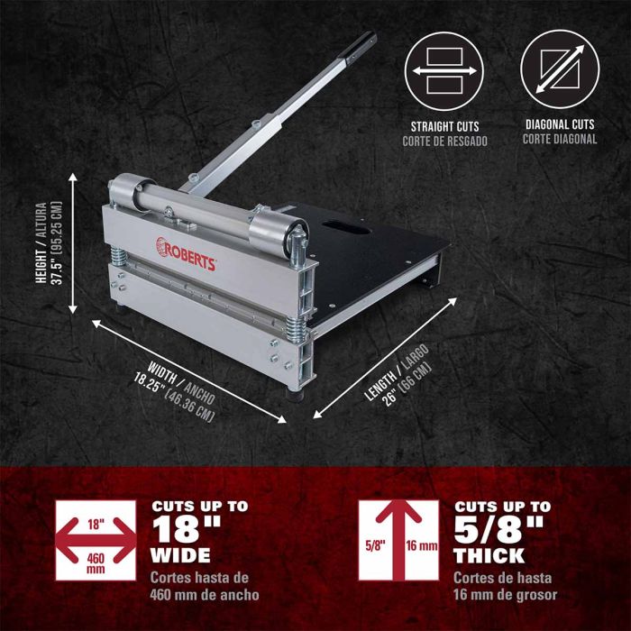 Roberts 10-997 18" PrecisionCuts Pro Multi-Floor Cutter
