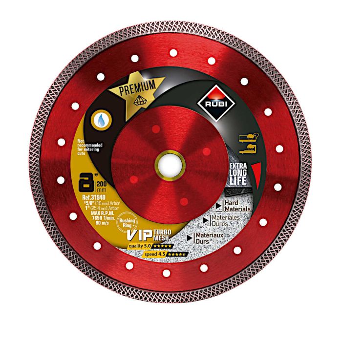 Rubi VIP Turbo Mesh Diamond Blades (3 1/4" - 12")