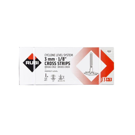 Rubi 1/8" Cyclone Level System Flat Base Clips (2,400/Box)