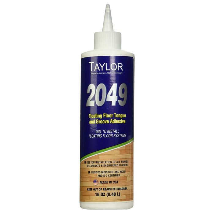 Taylor 2049 16 oz. Floating Floor Tongue & Groove Adhesive