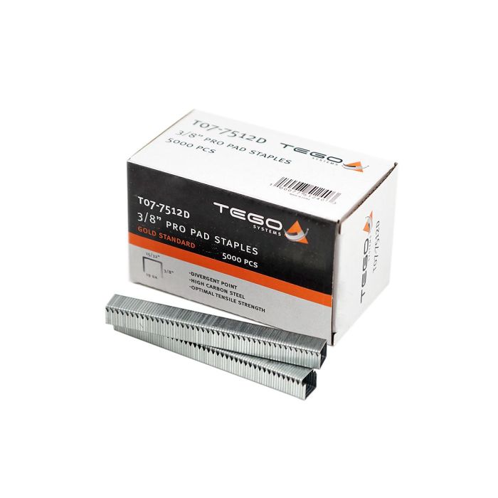 Tego T07-7512D 3/8" Pro Pad Staples (5,000/box)