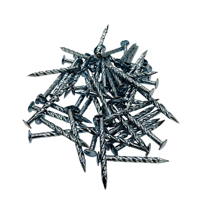 Tego T10-1250-DS 1-1/4" Silver Drive Screw Nails, 1 lb. Bag
