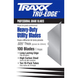Traxx TXB-0003 .025" HD 2-Notch Utility Blades (100 Pack)