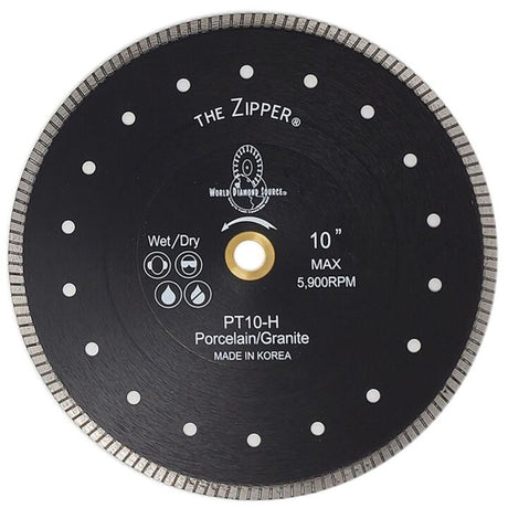 WDS Zipper Pro Porcelain Turbo Diamond Blades (4" - 10")