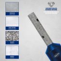 QEP 10051 Xtreme 3/8" Diamond Milling Bit