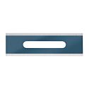 Personna 61-0223 .017" HD Blue Square Corner Slotted Carpet Blades (100 Pack)