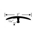 Burke 935 Super 2" Snap-Down T Molding, 12' Length