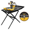DeWalt D24000S Heavy Duty 10" Wet Tile Saw w/Stand