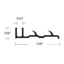Futura Pin-Type Metal Base Track, 12' Length