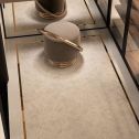 GTS Classic Travertine Porcelain 4" Hexagon Tile, 12" x 12"