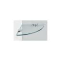 GTS 10" Quarter Round Glass Corner Shelf 10mm Thick