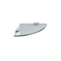 GTS 10" Quarter Round Glass Corner Shelf 10mm Thick