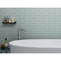 GTS Spa Blue Glass Subway Tile, 3" x 12"