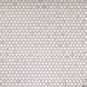 GTS Carrara Porcelain 1" Hexagon Tile, 12" x 12"
