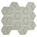 GTS Dark Grey Glazed Porcelain 4" Diamond Tile, 12" x 12"