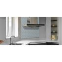 GTS Dark Grey Glazed Porcelain 4" Hexagon Tile, 12" x 12"