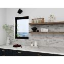 GTS Grey Mounted Mosaic 2" x 4" Subway Tile, 12" x 12"