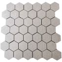 GTS Desert Porcelain Mosaic 2" Hexagon Tile, 12" x 12"