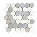GTS Sand Porcelain Mosaic 2" Hexagon Tile, 12" x 12"
