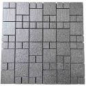 GTS Slate Grey Porcelain Mosaic Tile, 12" x 12"