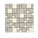 GTS Sand Porcelain Mosaic Tile, 12" x 12"