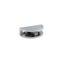 GTS 1 Pair Of Polished Stainless Steel Glass Corner Shelf Bracket