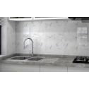GTS Statuario Recycled Glass 4" Hexagon Tile, 12" x 12"