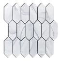 GTS Statuario Recycled Glass Pickets Tile, 12" x 12"