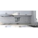 GTS Statuario Recycled Glass Subway Tile, 3" x 12"