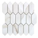 GTS Calcutta Gold Recycled Glass Pickets Tile, 12" x 12"