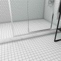 GTS Pure White Unglazed Porcelain 2" Square Mosaic Tile, 12" x 12"